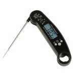 Schermo LCD digitale display pieghevole termometro per alimenti termometro da cucina barbecue (nero)