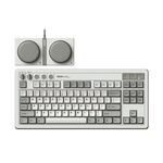 Tastiera meccanica 8BitDo Retro87 M Vintage Wireless Bluetooth / 2.4G / Tastiera cablata con tripla modalità di connessione (grigio chiaro)