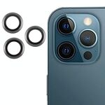 Per iPhone 12 Pro Max Cover per fotocamera posteriore Pellicola per obiettivo in vetro temperato 9H (titanio)