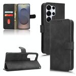 Per Samsung Galaxy S25 Ultra 5G Custodia in pelle magnetica con chiusura magnetica (nera)