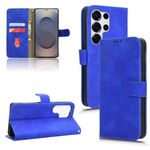 Per Samsung Galaxy S25 Ultra 5G Custodia in pelle magnetica con chiusura magnetica (blu)
