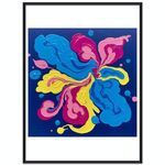 Dipinto decorativo a forma di farfalla con cornice PS, stampa su richiesta, dimensioni: 15x20 cm