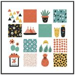 Quadro decorativo a griglia con cornice PS Stampa su richiesta, dimensioni: 30x30 cm