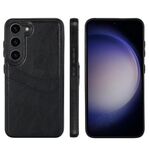 Per Samsung Galaxy S23 5G Custodia per telefono con slot per schede in pelle Litchi (nero)
