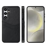Per Samsung Galaxy S24 5G Custodia per telefono con slot per schede in pelle Litchi (nero)