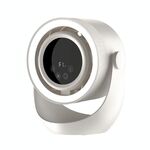 F158 Mini ventilatore da tavolo multi-velocità con telecomando temporizzato e ventilatore illuminato, stile: beige plug-in