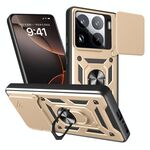 Per Xiaomi 15 Pro Custodia per fotocamera scorrevole Design TPU Hybrid PC Phone Case (oro)
