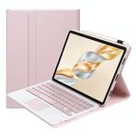Per Honor Pad X9 Pro 11.5 AH28-A Custodia per tablet in pelle con tastiera Bluetooth staccabile ultrasottile con touchpad (rosa bianco)