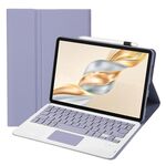 Per Honor Pad X9 Pro 11.5 AH28-A Custodia per tablet in pelle con tastiera Bluetooth staccabile ultrasottile con touchpad (bianco lavanda)