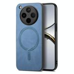 Per OPPO Find X8 Pro Retro Magsafe Custodia per telefono con retro magnetico in PU (blu)
