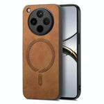 Per OPPO Find X8 Pro Retro Magsafe Custodia per telefono con retro magnetico in PU (marrone)