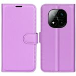 Per Xiaomi Redmi Note 14 Pro+ Custodia per telefono in pelle con texture Litchi orizzontale con supporto (viola)