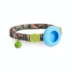 Per Airtag Tracker Custodia protettiva Collare per gatti Localizzatore GPS Custodia protettiva con campanello (mimetica foresta)