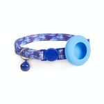 Per Airtag Tracker Custodia protettiva Collare per gatti Localizzatore GPS Custodia protettiva con campanello (sfumatura blu)