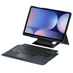 Per Samsung Galaxy Tab S10+ / S9 FE+ / S9+ Supporto galleggiante staccabile con tastiera retroilluminata Custodia in pelle per tablet con touchpad (nero)