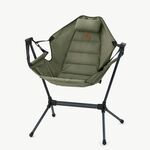 Naturehike Sedia a dondolo pieghevole per esterni Sedia reclinabile portatile Sedia a dondolo per il tempo libero Campeggio Picnic (verde)