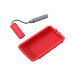 RL-9217 Vassoio per colla Pennello Strumento Custodia in silicone Pennello a rullo Vassoio per vernice riutilizzabile Contenitore per colla per lavorazione del legno