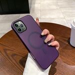 Per iPhone 11 Pro Custodia per telefono PC MagSafe Ice Fog (viola trasparente)