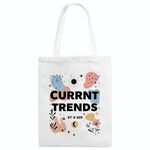 Tendenze attuali Stampa su tela per borse a mano Stampa su richiesta, dimensioni: 35x30 cm (bianco)