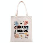 Tendenze attuali Stampa su tela Borsa a mano Stampa su richiesta, Dimensioni: 40x35 cm (beige)