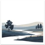 Stampa decorativa su tela senza cornice EPSON Inkjet 320g Quiet River, su richiesta, dimensioni: 20x20 cm