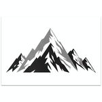 Stampa su tela decorativa con stampa a getto d'inchiostro EPSON 320g senza cornice Snow Mountain, su richiesta, dimensioni: 15x20 cm