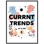 Tendenze attuali Pittura decorativa con cornice PS Stampa su richiesta, dimensioni: 15x20 cm