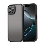 Per iPhone 16 Pro Fan Dun Series TPU Hybrid PC Custodia per telefono glassata (nero)