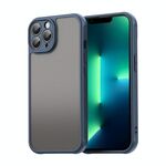 Per iPhone 13 Pro Max Fan Dun Series TPU Hybrid PC Custodia per telefono glassata (blu)