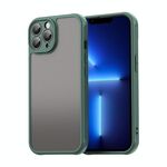 Per iPhone 13 Pro Fan Dun Series TPU Hybrid PC Custodia per telefono glassata (verde)