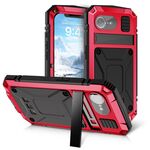 Per iPhone 16e Life Custodia impermeabile antipolvere antiurto per telefono (rosso)