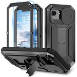 Per iPhone 16e Custodia per telefono con supporto impermeabile IP54 Life con fotocamera scorrevole (nero)
