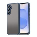 Per Samsung Galaxy S25 5G Fan Dun Series TPU Hybrid PC Custodia per telefono glassata (blu)