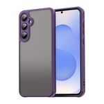 Per Samsung Galaxy S25 5G Fan Dun Series TPU Hybrid PC Custodia per telefono glassata (viola)