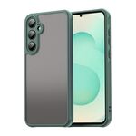 Per Samsung Galaxy S25+ 5G Fan Dun Series TPU Hybrid PC Custodia per telefono glassata (verde)
