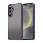 Per Samsung Galaxy S24 5G Fan Dun Series TPU Hybrid PC Custodia per telefono glassata (viola)