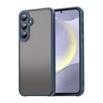 Per Samsung Galaxy S24+ 5G Fan Dun Series TPU Hybrid PC Custodia per telefono glassata (blu)