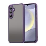 Per Samsung Galaxy S24+ 5G Fan Dun Series TPU Hybrid PC Custodia per telefono glassata (viola)