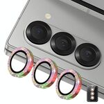 Per Samsung Galaxy Z Fold6 ENKAY Hat-Prince 9H Obiettivo della fotocamera posteriore Pellicola in vetro temperato in lega di alluminio glitterata (colorata)