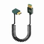 Cavo a molla HDMI 2.1 8K 60HZ, lunghezza 0,5 m, specifiche: Mini HDMI Reverse Bend