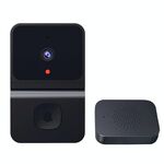 Campanello intelligente video WiFi T3 supporta l'app Tuya con visione notturna e citofono bidirezionale (nero)