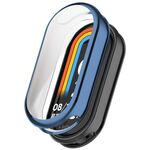 Custodia protettiva per orologio galvanico in TPU a copertura totale per Xiaomi Mi Band 8 (blu)