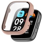 Per Redmi Watch 3 Lite PC + Custodia protettiva per orologio integrata con pellicola temperata (rosa)