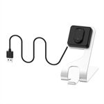Per Amazfit T-Rex Ultra Rotatable Smart Watch Charger Staffa per caricabatterie dock in metallo (argento)