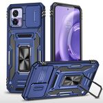 Motorola Edge 30 Neo Armor PC + custodia protettiva per fotocamera in TPU (blu navy)