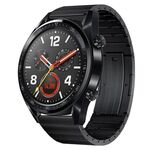 Per Huawei Watch GT 42mm / 46mm cinturino in lega di titanio a sgancio rapido (nero)