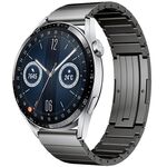 Per Huawei Watch GT 3 46mm One Bead cinturino in lega di titanio (grigio)