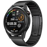 Per Huawei Watch GT Runner One Bead cinturino in lega di titanio (nero)