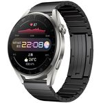Per Huawei Watch 3 Pro One Bead cinturino in lega di titanio (nero)