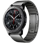 Per Samsung Gear S3 Frontier One Bead cinturino in lega di titanio (grigio)